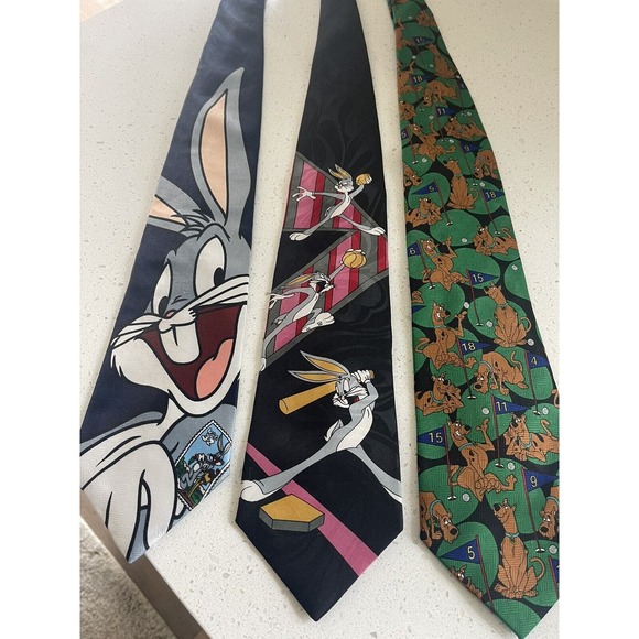 Scooby-Doo Cartoon Network 1999 Golfing Necktie 57" - Picture 5 of 6